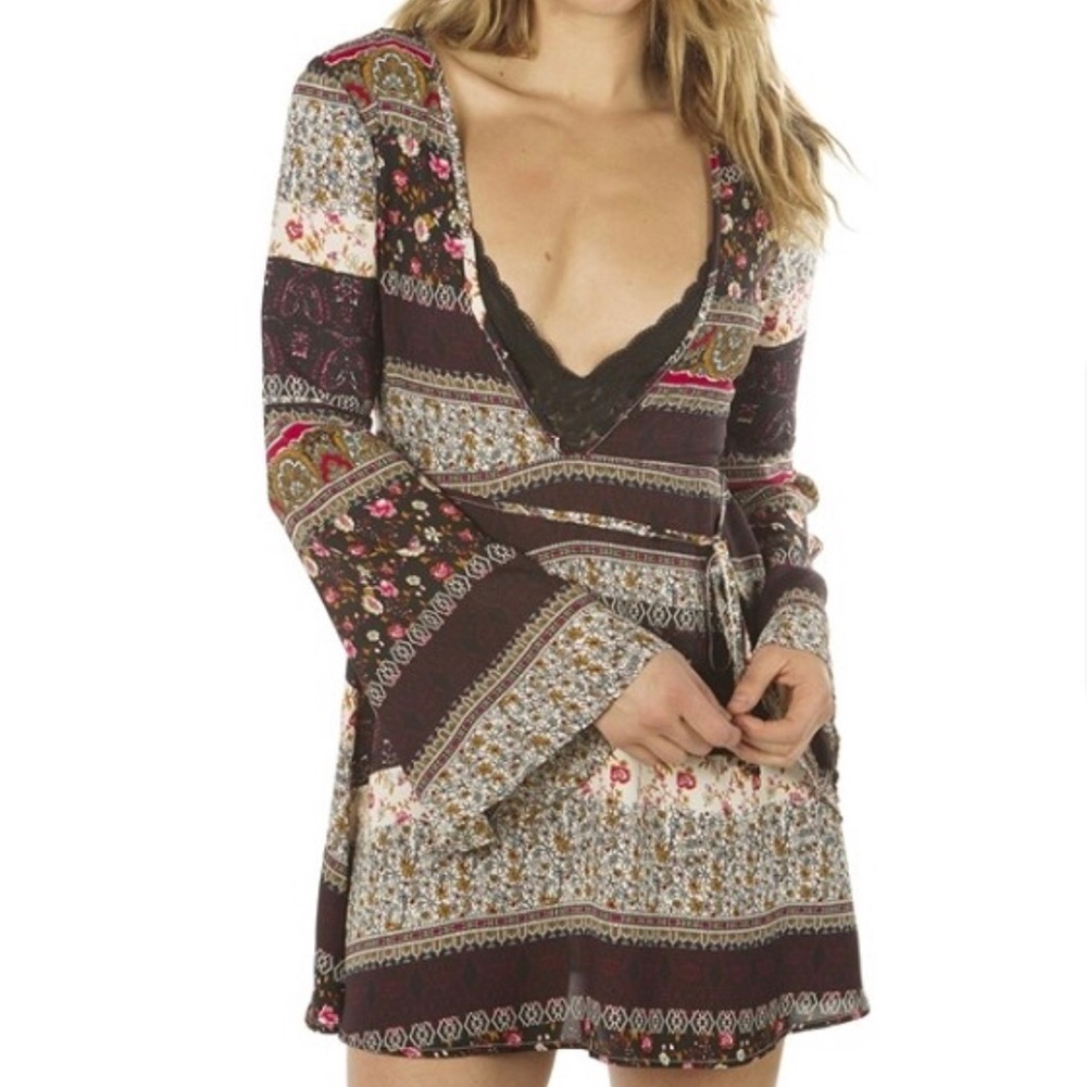 Boho funky patterned dress